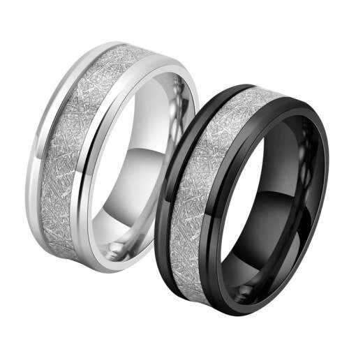 Mens Titanium Meteorite Design Wedding Band. Ring Size 6,7,8,9,10,11,12,13